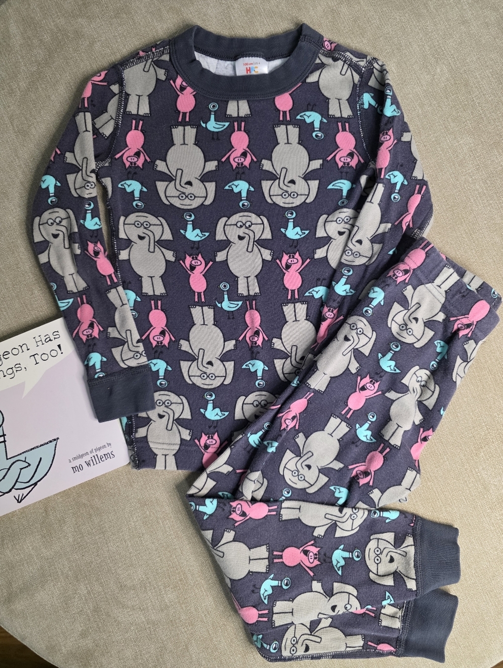 Hanna Andersson Elephant & Piggie Pigeon Pajamas By Mo Willems | Size 4